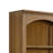 78"H X 32"W Hanoverton Open Bookcase in Brown Oak