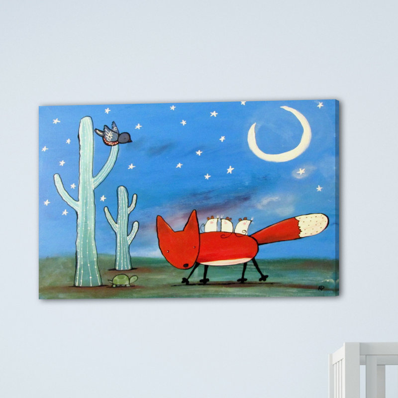 « fox override » par andrea doss, reproduction d’art sur toile tendue, 20 po x 30 p