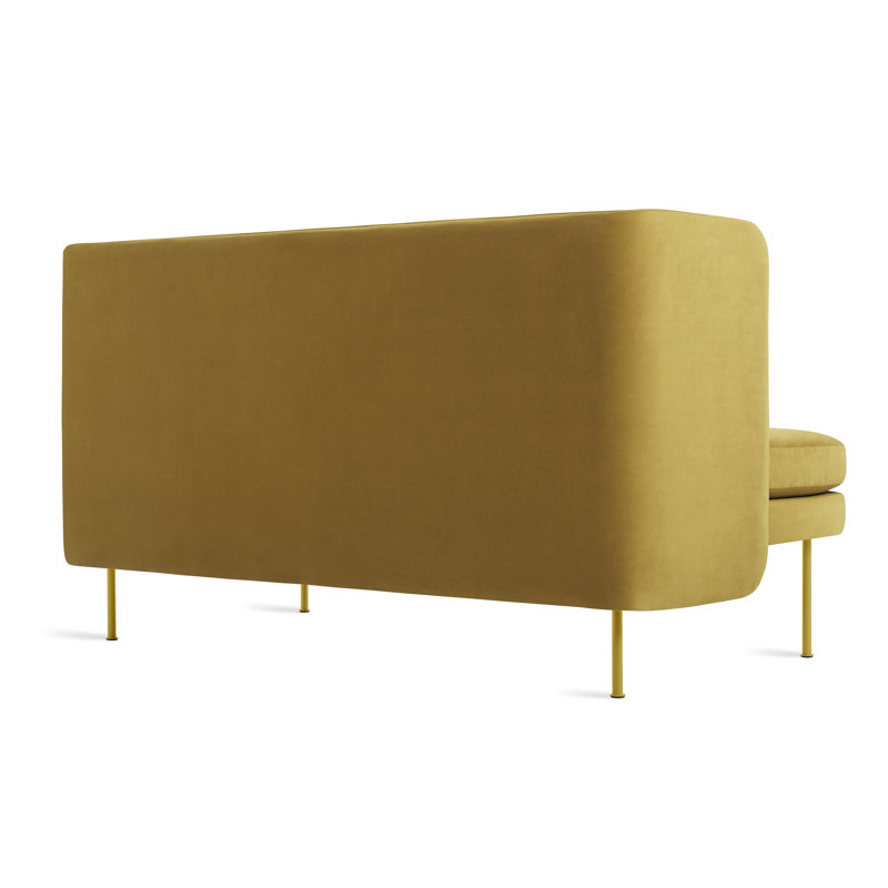 Bloke Loveseat, Ochre Velvet 100% Polyester