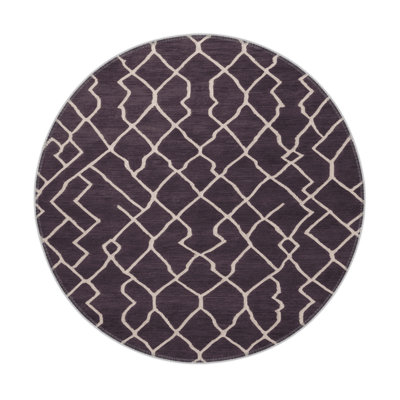 Tapis mauve intérieur et extérieur Trellis