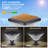 15" Black Outdoor Post Light - Led With Remote Control, Dimmable, Timer Function, Weatherproof For Yard, Garden, Pathway (1-Pack)