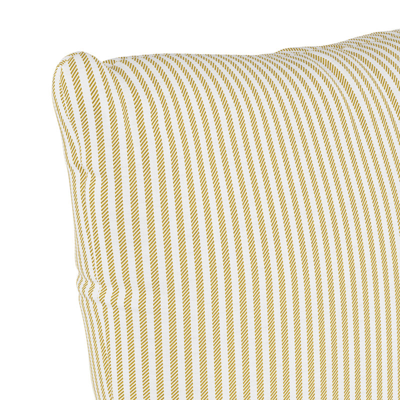 Striped Cotton Reversible Throw Pillow