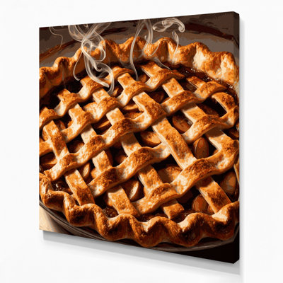 Desserts Apple pie Brown Canvas Wall Art
