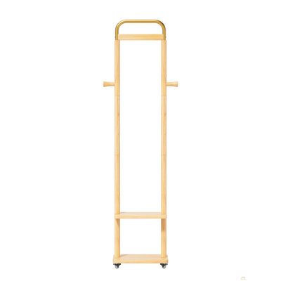 Coat Racks solid wood hanger 15.7* 11.8*71in Solid environmental protection easy to assemble beautiful can be placed in the bedroom/entrance/living room ( wood color)
