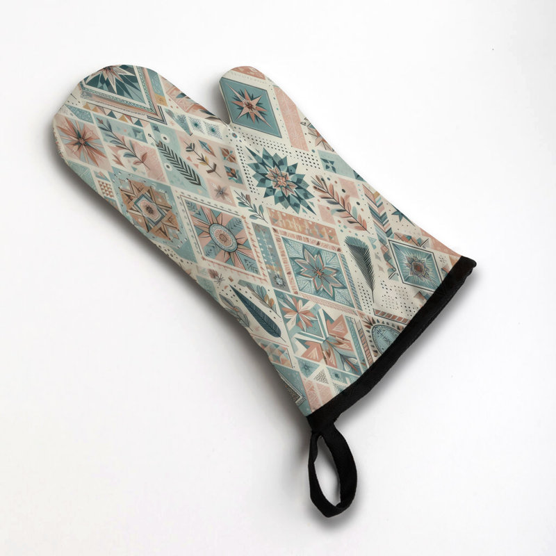 Boho Symbols Oven Mitt