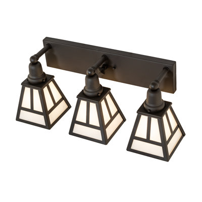 "T" Mission 3-Light Vanity Light