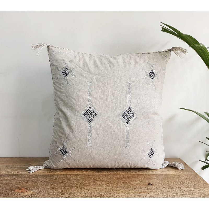Housse de coussin homme en soie Sabra