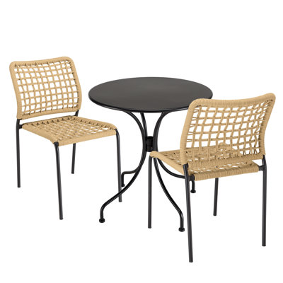 Deedra 2 - Person Patio Dining Set with Round Table