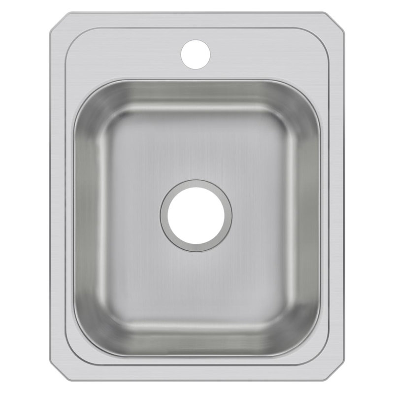 Évier de cuisine à chute l 17 po x l 21 po Celebrity, 1 trou