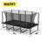 10' x 17' Rectangular Outdoor Trampoline with 1800 LB Reinforced Frame, Dual-Entry Safety Enclosure, Practice Markings and Galvanized Steel Support