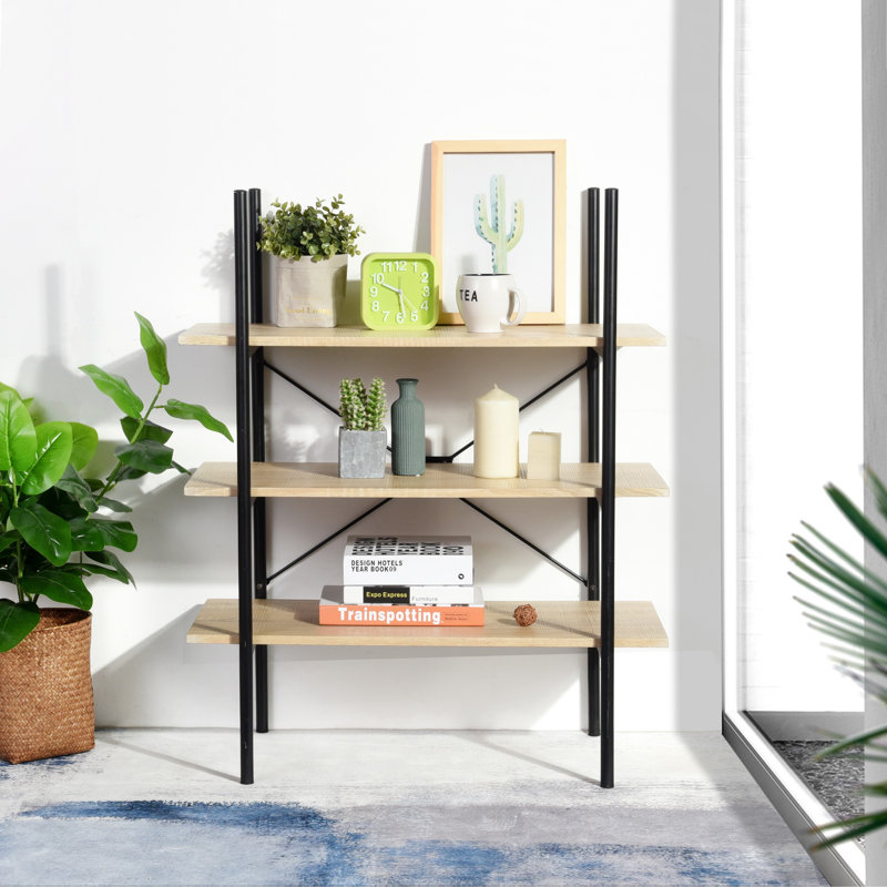 Brunot 98.5 cm H x 80 cm W Etagere Bookcase
