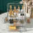 Cosmetics Storage Box Transparent Lid Large Makeup Organizer Box Drawers Portable Handle Waterproof Dustproof Skincare Display Cases