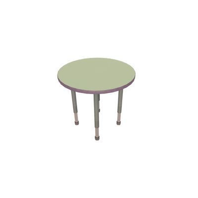 Whiteboard Table Markerboard Table Dry Erase Table - Deluxe Legs - Round - 24" Diameter
