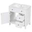 Meuble-lavabo simple autoportant 30 po avec comptoir en céramique Nakoda-109166425