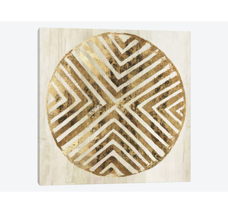 «African Lines II», impression sur toile, H 26 po x l 26 po x P 1,5 po, Toile tendue, Pas de tapis