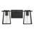 2-Light Open Cage Bath Vanity Fixture