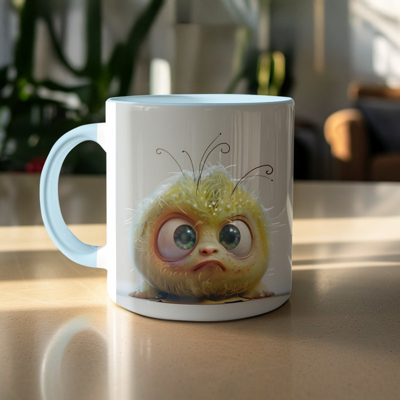 Ceramic Coffee Mug, Light Blue