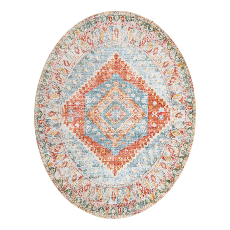 Haefner Oriental Indoor Rug, Oval 8'2" x 10'