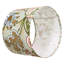 Ensemble d'abat-jour tambour 2 pièces, haut 13 po x bas 13 po x haut 10 po, abat-jour tambour moyen en lin, abat-jour de remplacement pour lampes de table, lampes sur pied, luminaire suspendu facile à assembler (motif floral foncé)