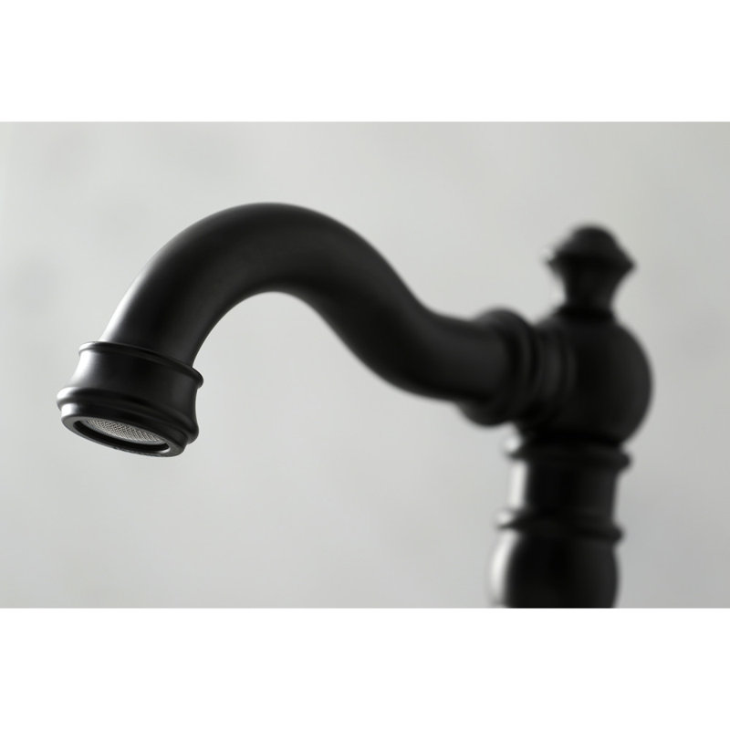 Robinet de salle de bain espacé Kingston, Noir mat