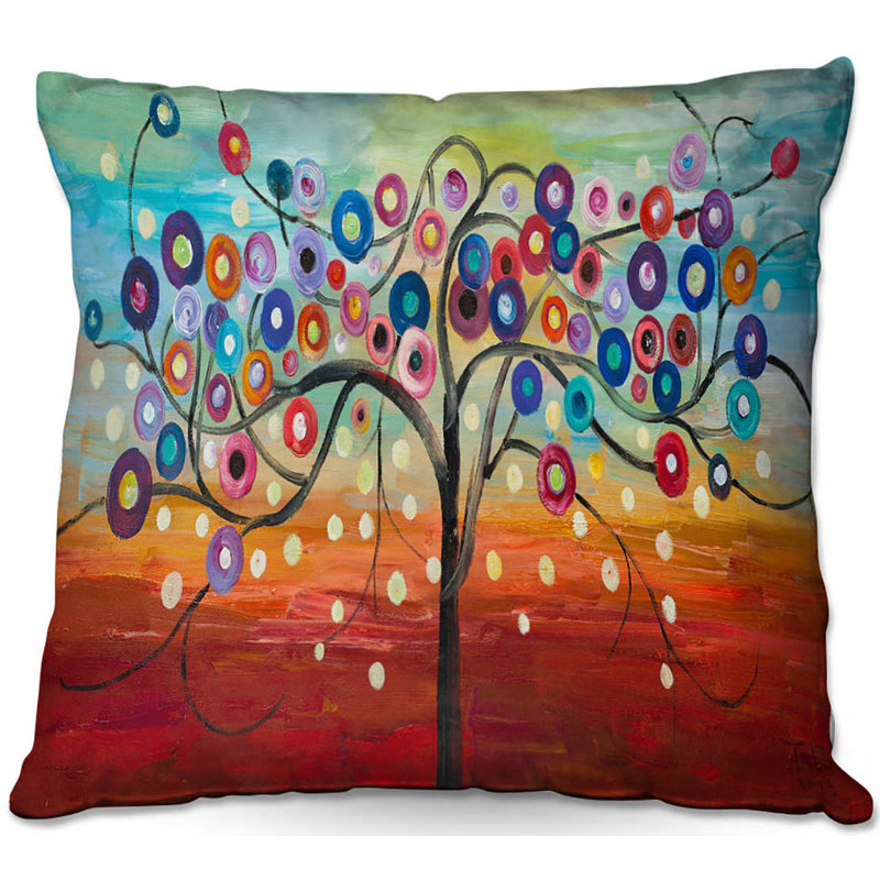  Couch Color Tree XIV Throw Pillow, 20" x 20"