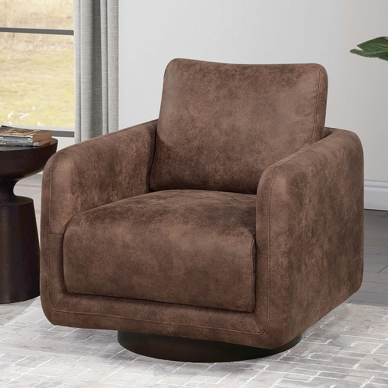 Chaise d'appoint pivotante 1pc, Noyer
