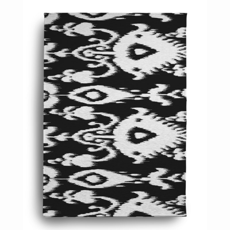 Tapis en chenille doux 137_Ikat, Rectangle 4 pi x 6 pi