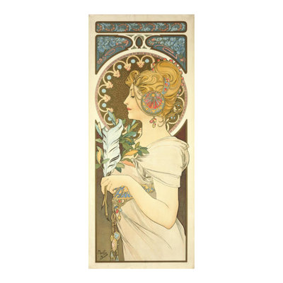 Plume (1899) par Alphonse Mucha - Estampe numérique