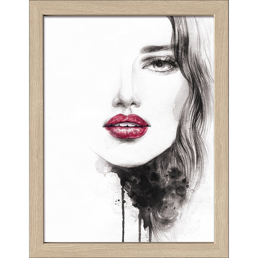 Gerahmtes Poster Abstract Woman Face