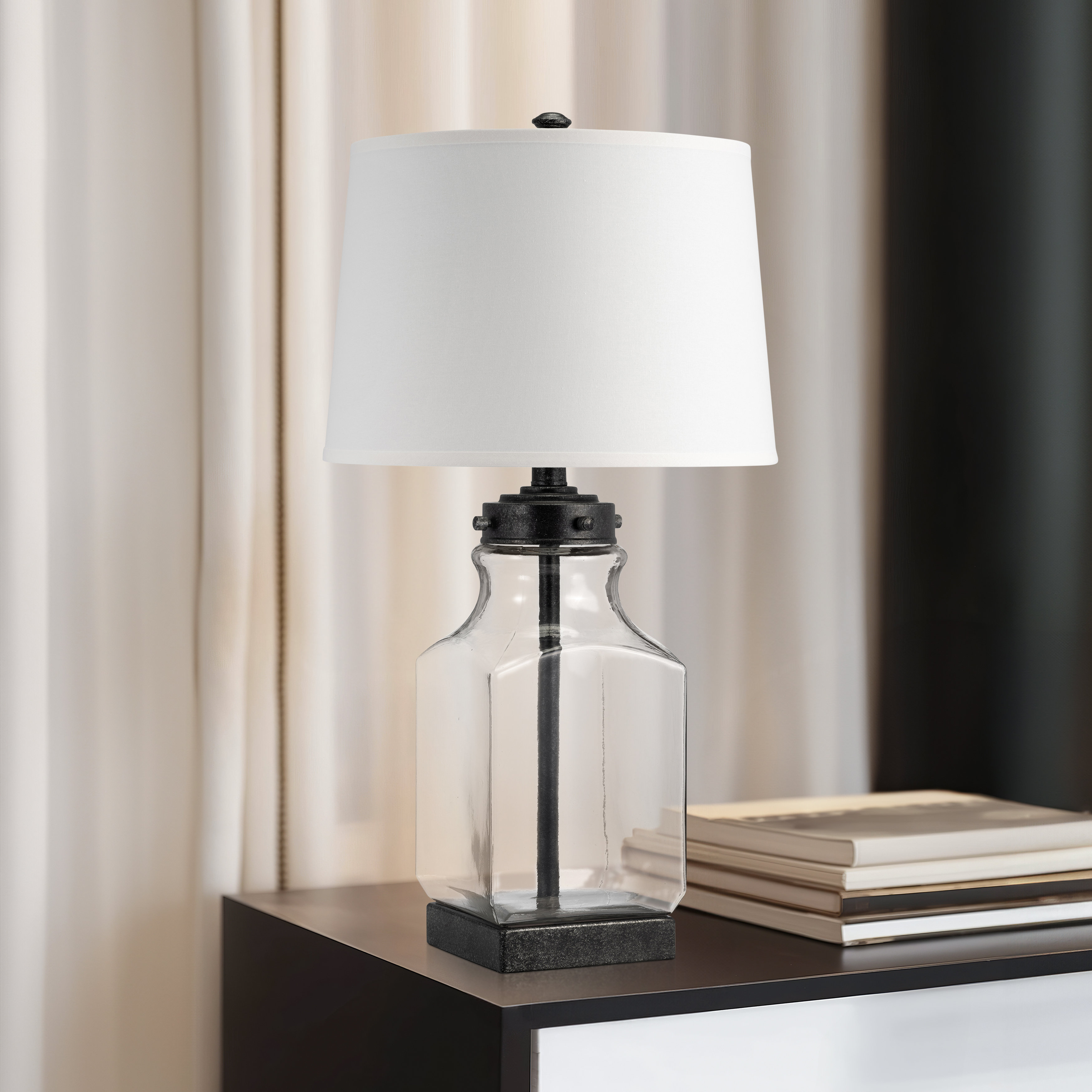 Wade Logan® 30"H Glass Bottle Table Lamp | Wayfair