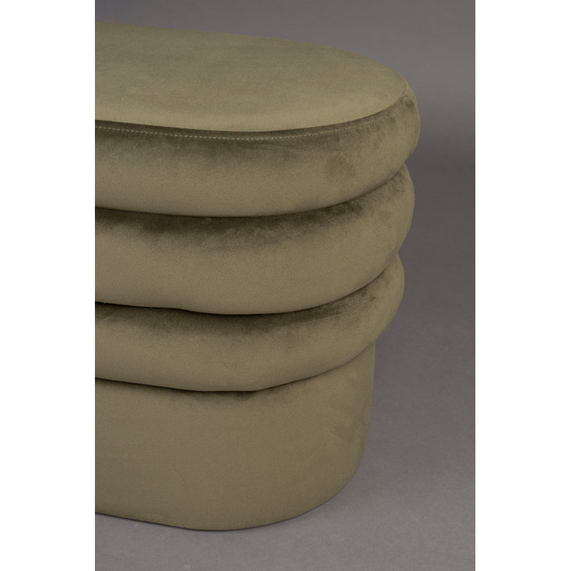 Banc rembourré Aditi, Vert
