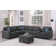 Bracken 136.25" Wide Left Hand Facing Modular Corner Sectional with Ottoman