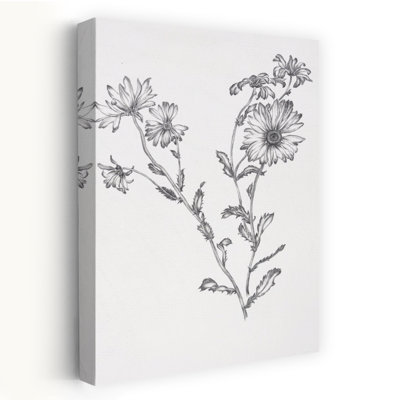 Contemporary Art Colorful Contemporary Delicate Rose Flower Nature Wall Art 1 Piece Wrapped Canvas Wall Art