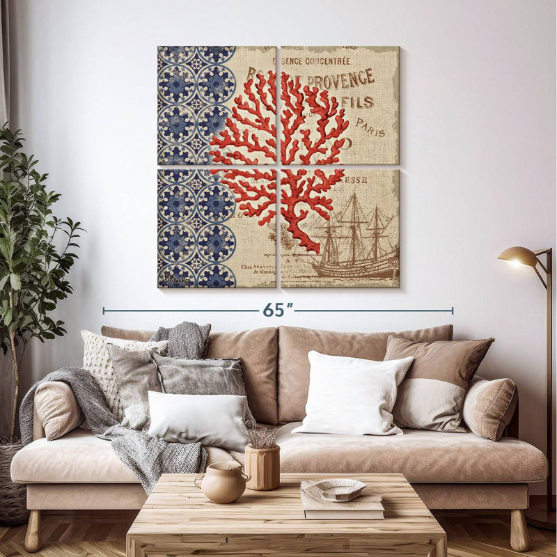Brampt Burlap Coral I