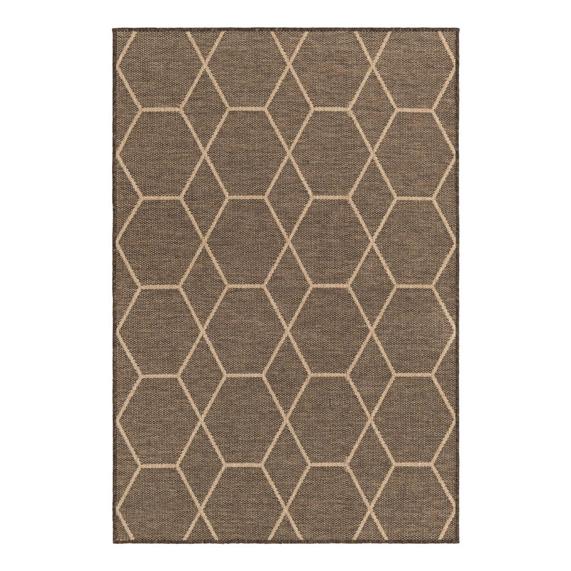 Geometric Indoor Rug, Rectangle 4'3" x 6'1"
