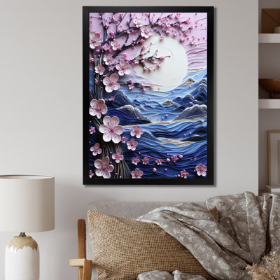 Jairius " Romantic Landscape Shades Of Pink Blue III "