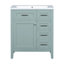 Freestanding Standard Single Vanity Bathroom Vanity With Ceramic Top-436192464
