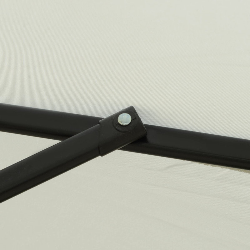 266cm Tilt Market Parasol, White