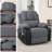 Aayansh 34" Wide Electric Power  Reclining Massage Chair with Velvet-571565858-556157256