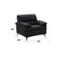 Chaise en cuir Eilene