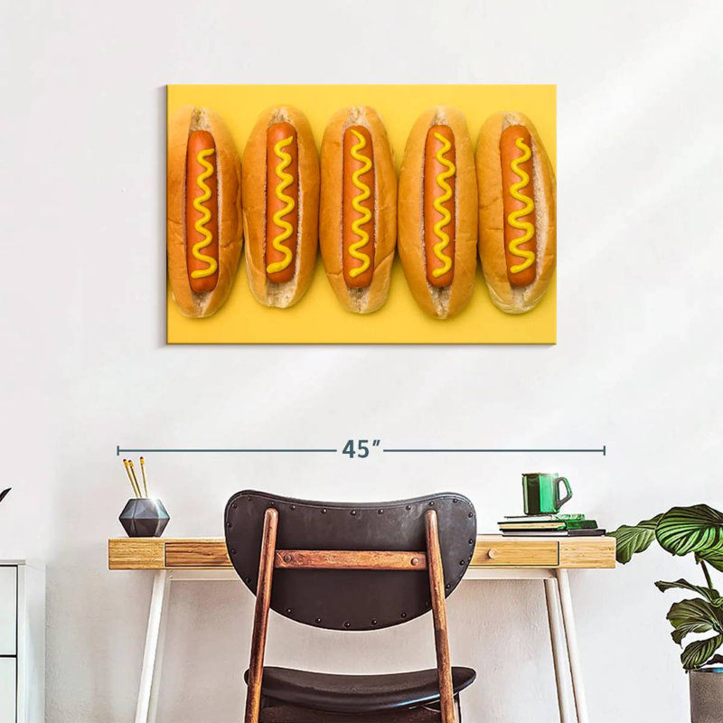 Yarlin Hot Dogs, 24" H x 36" W