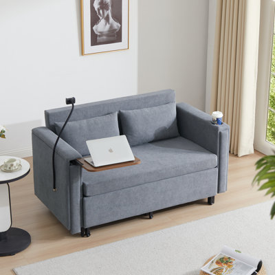 56.3'' Upholstered Sleeper Sofa