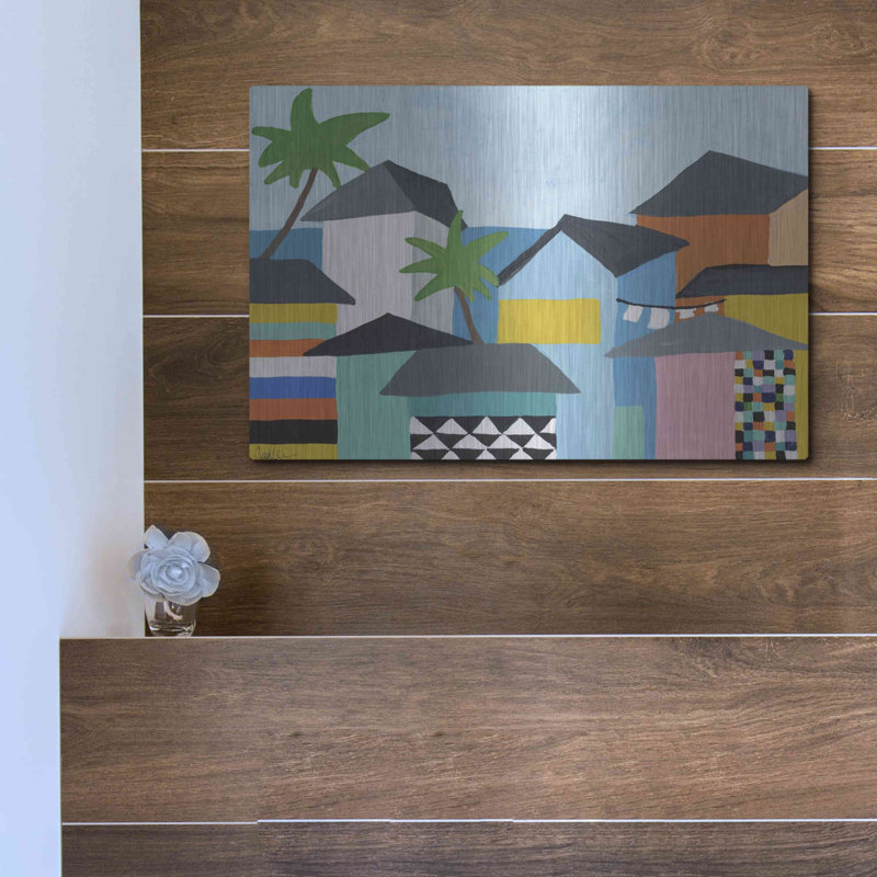 «Beachfront Property 3» par Jan Weiss, H 12 po x l 16 po