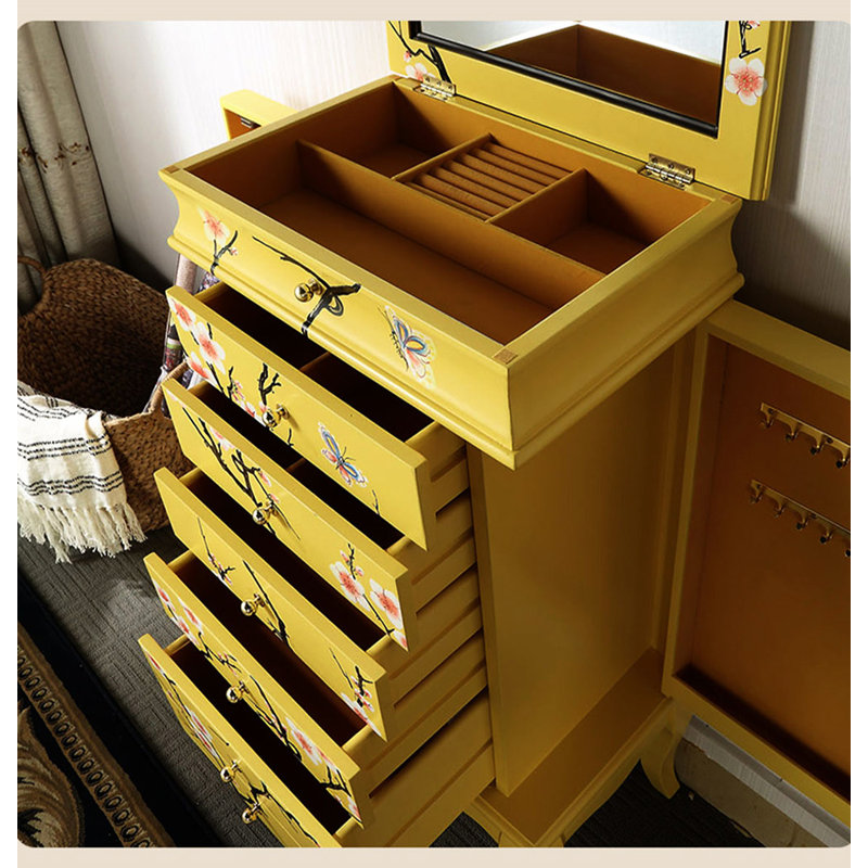 Armoire à bijoux peinte de style néo-chinois