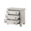 Table de chevet au fini blanc antique