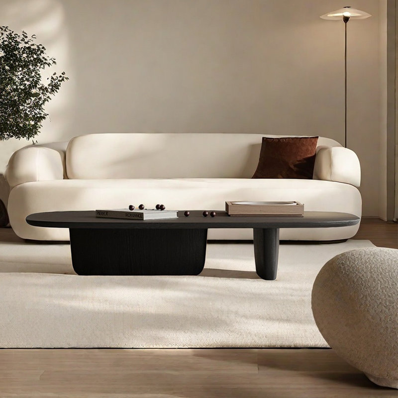 Table basse noire durable