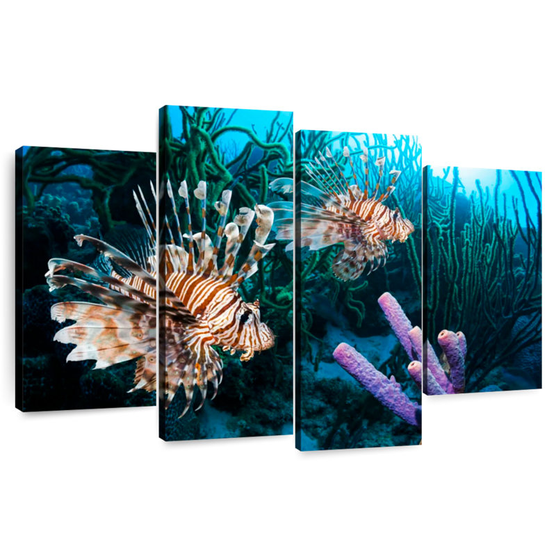 Brampt Atlantic Ocean Lionfish, 48'' H x 75'' W