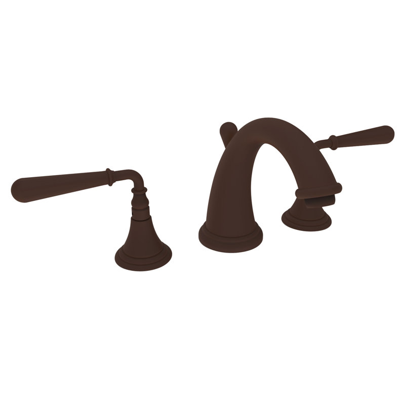 Bevelle Widespread Bathroom Faucet with Drain Assembly, Oil Rubbed Bronze