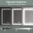 Recessed or Surface LED Mirror Medicine Cabinet, Defogger, Touch Sensor, 3 Colors, Dimmer, Outlets and USBs-472285235