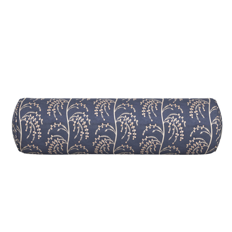 Coussin Windsor, Marine, Traversin H 9 po x l 36 po